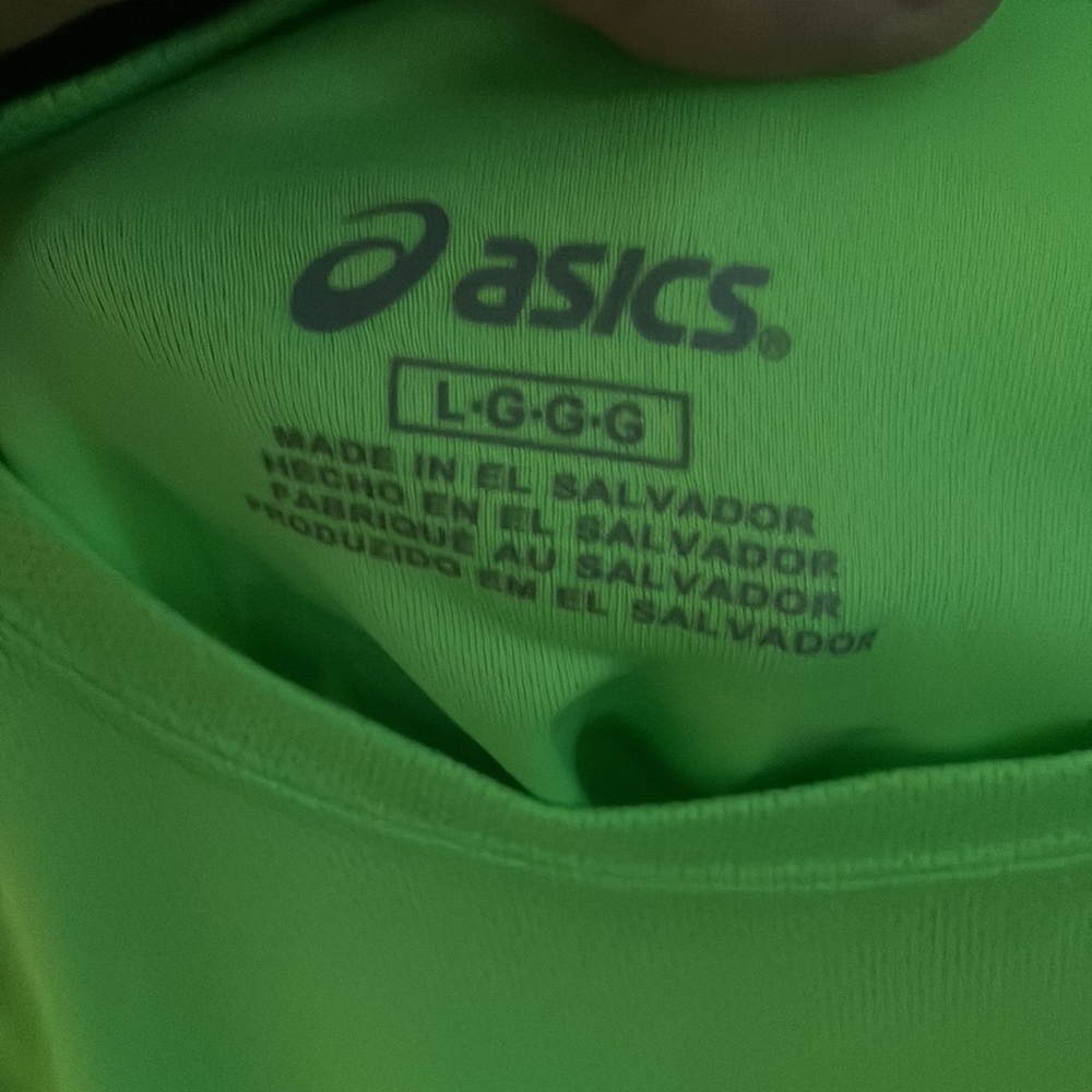 Neon ASICS Polyester T-Shirt - Picture 3 of 3